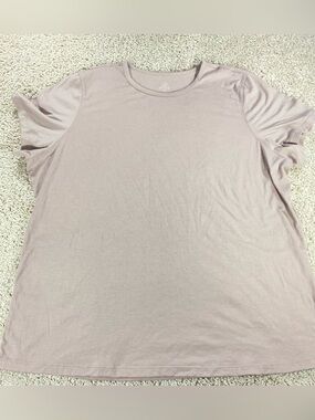 Woolx Merino Wool Liza Crew Neck Tee Neutral Brown 2X Warm Wool Fall